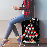 Golf Christmas Tree Snow Luggage Cover - Wonder Print Shop