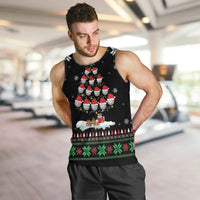 Golf Christmas Tree Snow Men Tank Top - Wonder Print Shop