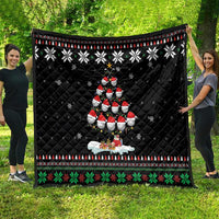 Golf Christmas Tree Snow Quilt - Wonder Print Shop