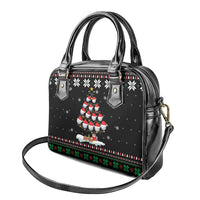 Golf Christmas Tree Snow Shoulder Handbag