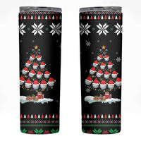 Golf Christmas Tree Snow Skinny Tumbler - Wonder Print Shop