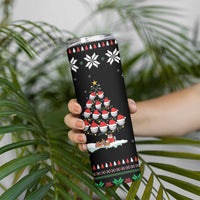 Golf Christmas Tree Snow Skinny Tumbler - Wonder Print Shop