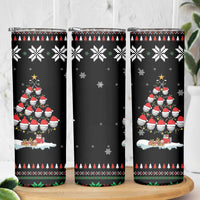 Golf Christmas Tree Snow Skinny Tumbler - Wonder Print Shop
