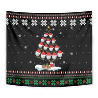 Golf Christmas Tree Snow Tapestry - Wonder Print Shop