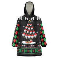 Golf Christmas Tree Snow Wearable Blanket Hoodie - Wonder Print Shop