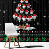 Golf Christmas Tree Snow Window Curtain - Wonder Print Shop