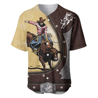 Personalized Name Bull Riding Baseball Jersey Cowboy Courage Rodeo