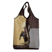 Name Bull Riding Grocery Bag Cowboy Courage Rodeo