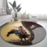 Bull Riding Round Carpet Cowboy Courage Rodeo DT03