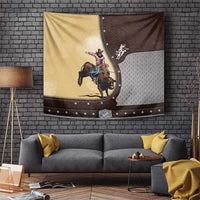 Bull Riding Tapestry Cowboy Courage Rodeo DT03