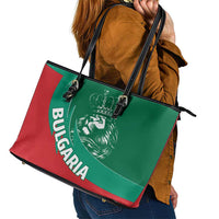 Bulgaria Lion Leather Tote Bag Bulgarian Coat Of Arms