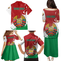 Personalized Belarus Family Matching Puletasi and Hawaiian Shirt Special Style