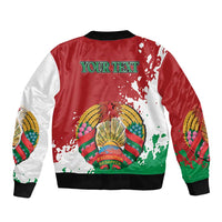 Personalized Belarus Sleeve Zip Bomber Jacket Special Style