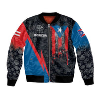Puerto Rico Bomber Jacket Boricua PR Flag Style