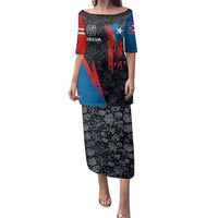Puerto Rico Family Matching Puletasi and Hawaiian Shirt Boricua PR Flag Style