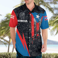 Puerto Rico Hawaiian Shirt Boricua PR Flag Style