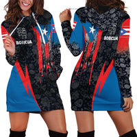 Puerto Rico Hoodie Dress Boricua PR Flag Style
