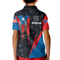 Puerto Rico Kid Polo Shirt Boricua PR Flag Style