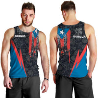 Puerto Rico Men Tank Top Boricua PR Flag Style