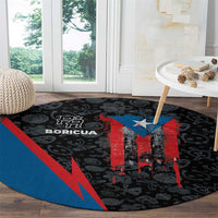 Puerto Rico Round Carpet Boricua PR Flag Style
