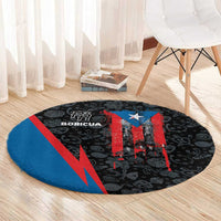 Puerto Rico Round Carpet Boricua PR Flag Style