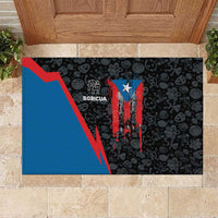 Puerto Rico Rubber Doormat Boricua PR Flag Style