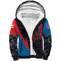 Puerto Rico Sherpa Hoodie Boricua PR Flag Style