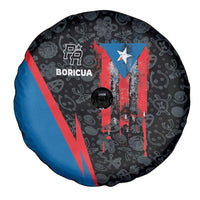 Puerto Rico Spare Tire Cover Boricua PR Flag Style