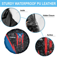 Puerto Rico Spare Tire Cover Boricua PR Flag Style
