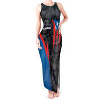 Puerto Rico Tank Maxi Dress Boricua PR Flag Style