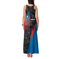 Puerto Rico Tank Maxi Dress Boricua PR Flag Style
