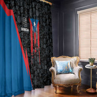 Puerto Rico Window Curtain Boricua PR Flag Style