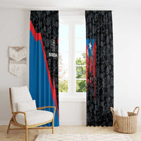 Puerto Rico Window Curtain Boricua PR Flag Style