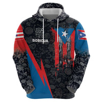 Puerto Rico Zip Hoodie Boricua PR Flag Style