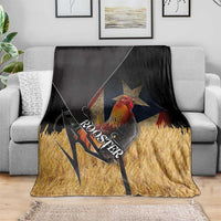 Puerto Rico Rooster Blanket Gallo Boricua