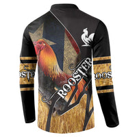 Puerto Rico Rooster Button Sweatshirt Gallo Boricua