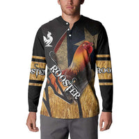 Puerto Rico Rooster Button Sweatshirt Gallo Boricua