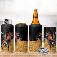 Puerto Rico Rooster 4 in 1 Can Cooler Tumbler Gallo Boricua