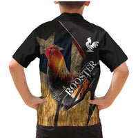 Puerto Rico Rooster Family Matching Mermaid Dress and Hawaiian Shirt Gallo Boricua