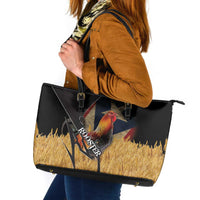Puerto Rico Rooster Leather Tote Bag Gallo Boricua