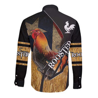 Puerto Rico Rooster Long Sleeve Button Shirt Gallo Boricua
