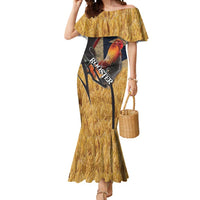 Puerto Rico Rooster Mermaid Dress Gallo Boricua