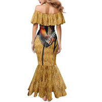 Puerto Rico Rooster Mermaid Dress Gallo Boricua