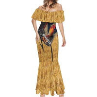 Puerto Rico Rooster Mermaid Dress Gallo Boricua