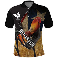 Puerto Rico Rooster Polo Shirt Gallo Boricua