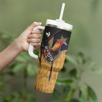 Puerto Rico Rooster Tumbler With Handle Gallo Boricua