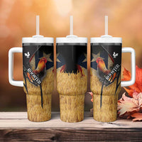 Puerto Rico Rooster Tumbler With Handle Gallo Boricua