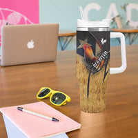 Puerto Rico Rooster Tumbler With Handle Gallo Boricua