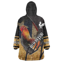 Puerto Rico Rooster Wearable Blanket Hoodie Gallo Boricua - Wonder Print Shop