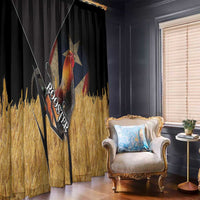 Puerto Rico Rooster Window Curtain Gallo Boricua - Wonder Print Shop